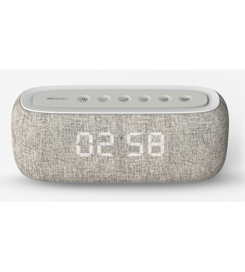Eggel Home Clock + Radio + Portable Bluetooth Speaker